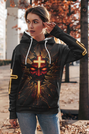 The Devil Is A Liar All Over Print Hoodie