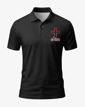 Cross First Roads Second All Over Print Polo