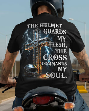 The Helmet Guards My Flesh All Over Print T-Shirt