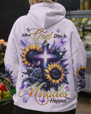 When God Steps In Miracles Happen Shirts