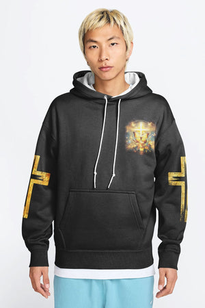 God Steps In Miracles Happen All Over Print Hoodie