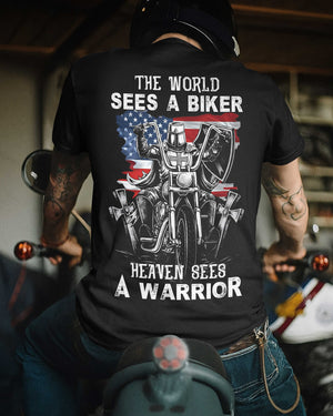 The World Sees A Biker All Over Print T-Shirt