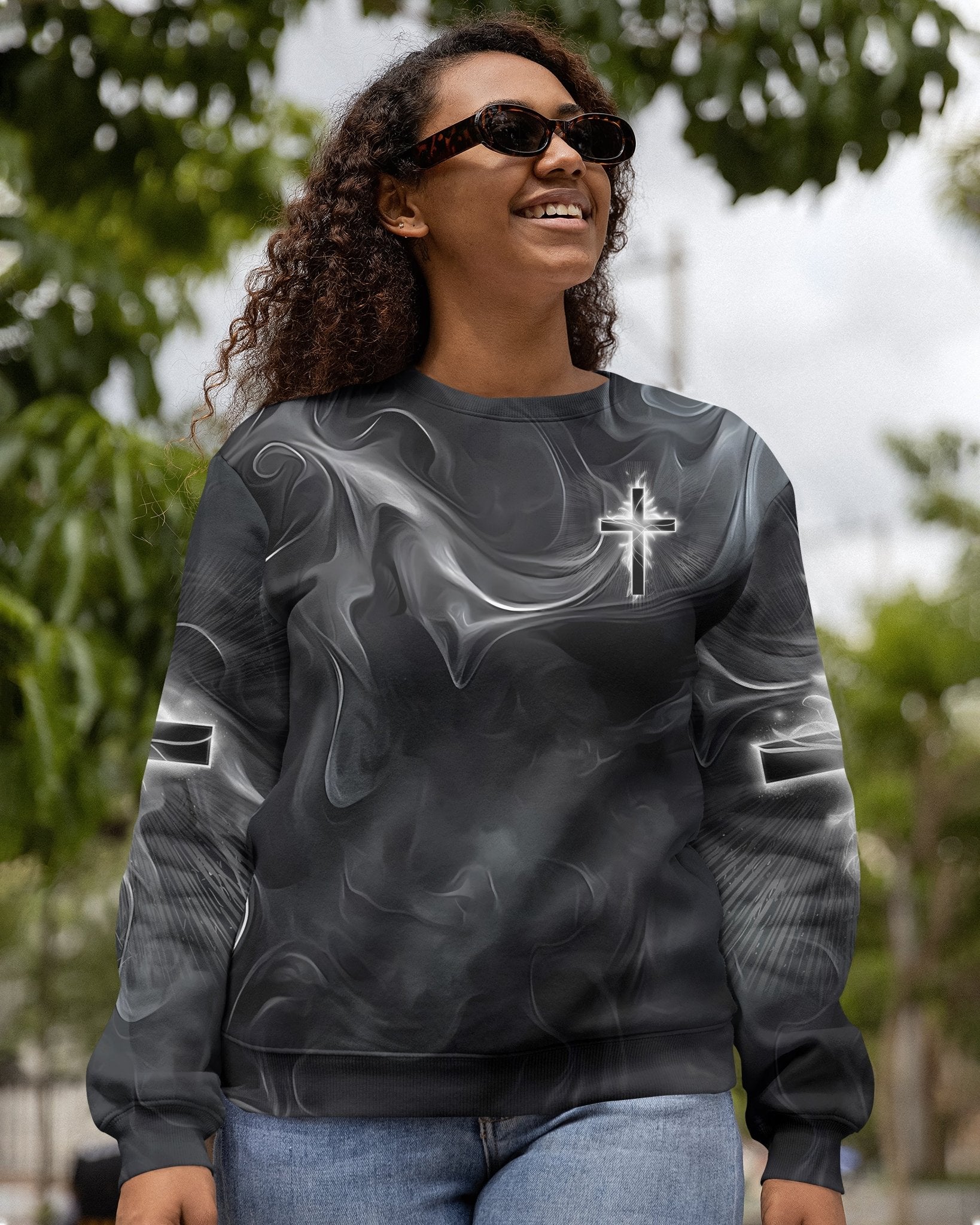 A Child Of God A Man Of Faith All Over Print Sweater