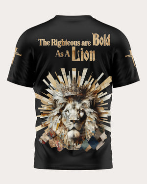 The Righteous Are Bold As A Lion All Over Print T-shirt