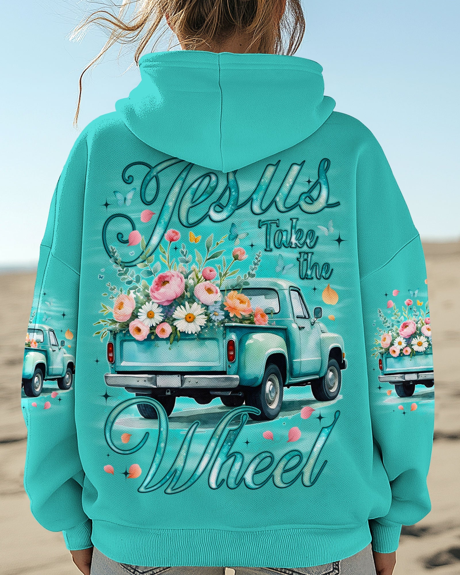 Jesus Take The Wheel Women's All Over Print Shirt - Tyqy1109253