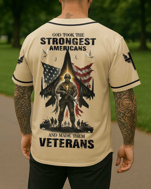 God Took The Strongest Americans All Over Print Jersey