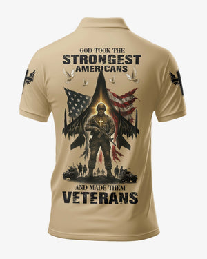 God Took The Strongest Americans Polo