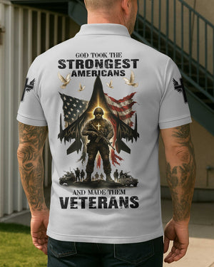 God Took The Strongest Americans Polo
