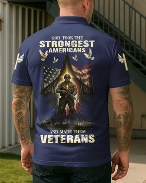 God Took The Strongest Americans Polo
