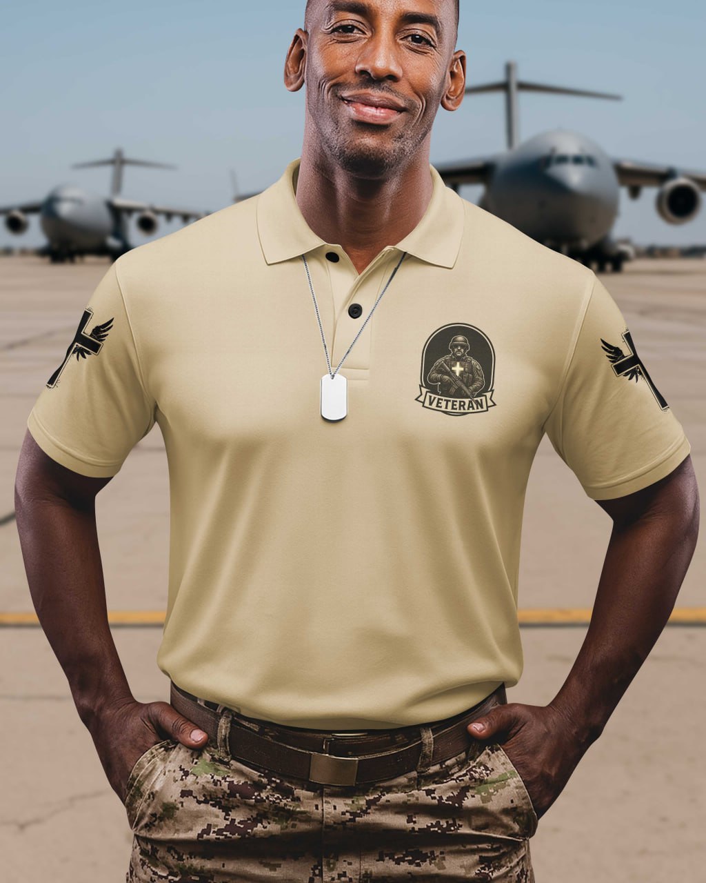 God Took The Strongest Americans Polo