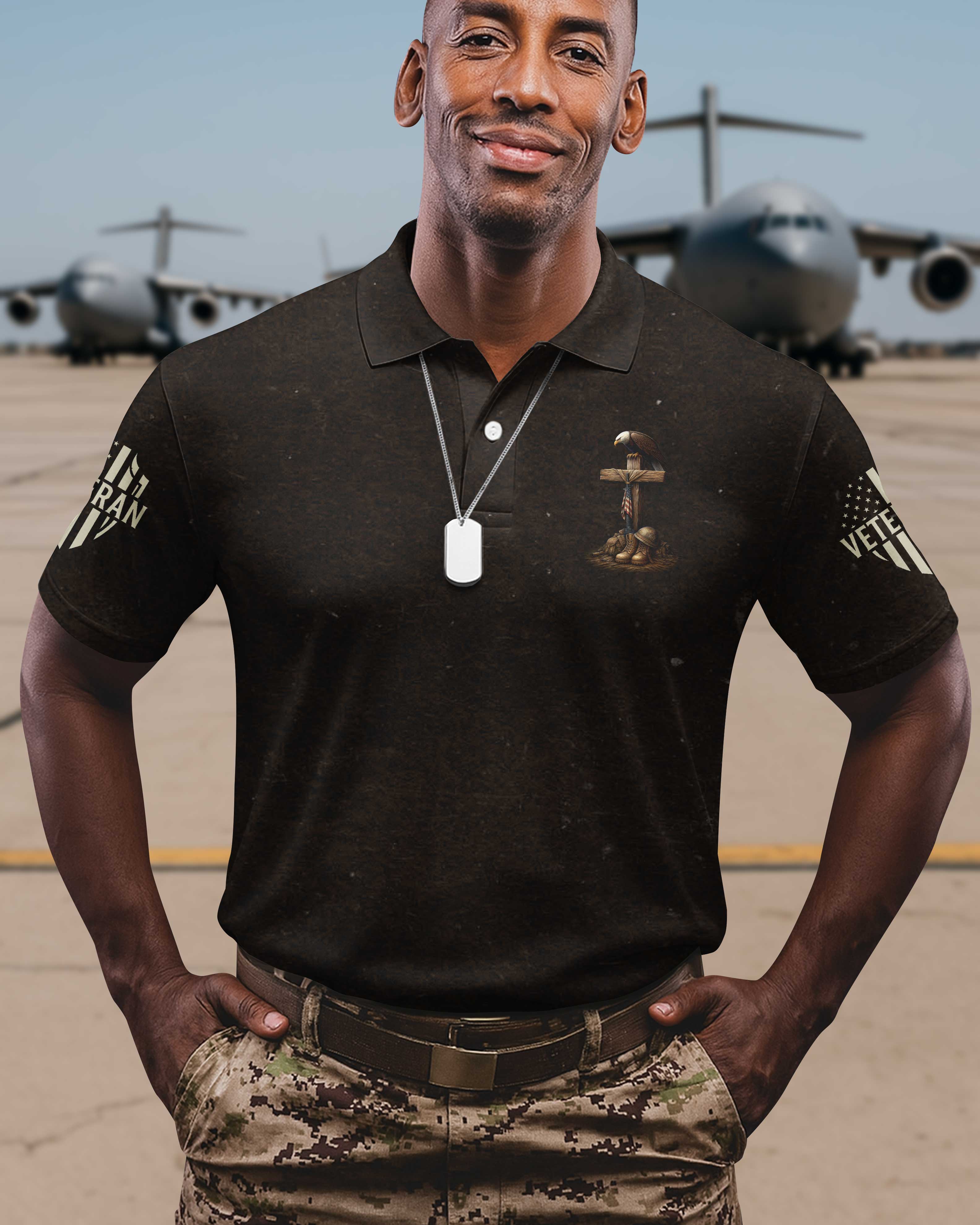 Veteran By Duty Christian By Choice Polo