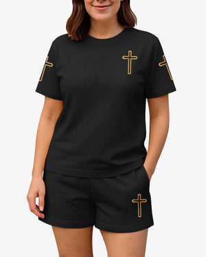 Praying Mama Raising Warriors Women Casual Shorts