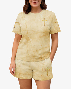 Be Still Before The Lord And Wait Patiently For Him Women Casual Shorts