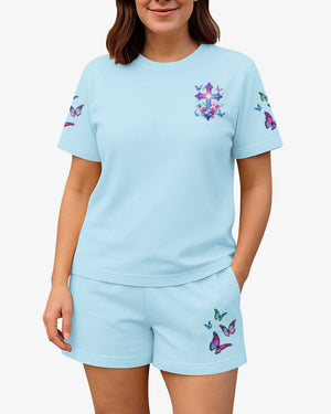 When Butterflies Appear Angels Are Near Women Casual Shorts