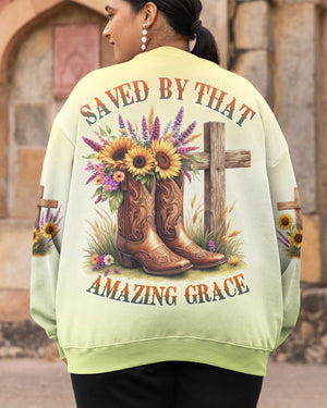 Saved By That Amazing Grace All Over Print Shirt
