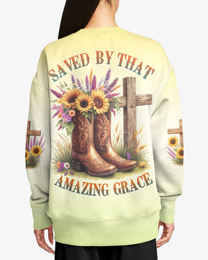 Saved By That Amazing Grace All Over Print Shirt