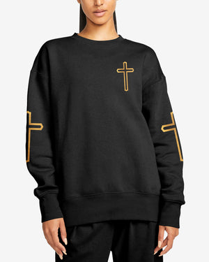 Praying Mama Raising Warriors All Over Print Sweater