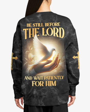 Be Still Before The Lord And Wait Patiently For Him All Over Print T-Shirt