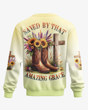 Saved By That Amazing Grace All Over Print Shirt