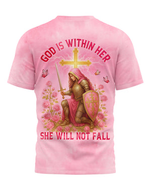 God Is Within Her All Over Print T-Shirt