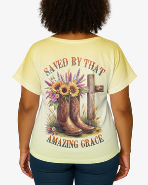 Saved By That Amazing Grace All Over Print Shirt