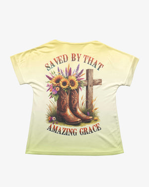 Saved By That Amazing Grace All Over Print Shirt