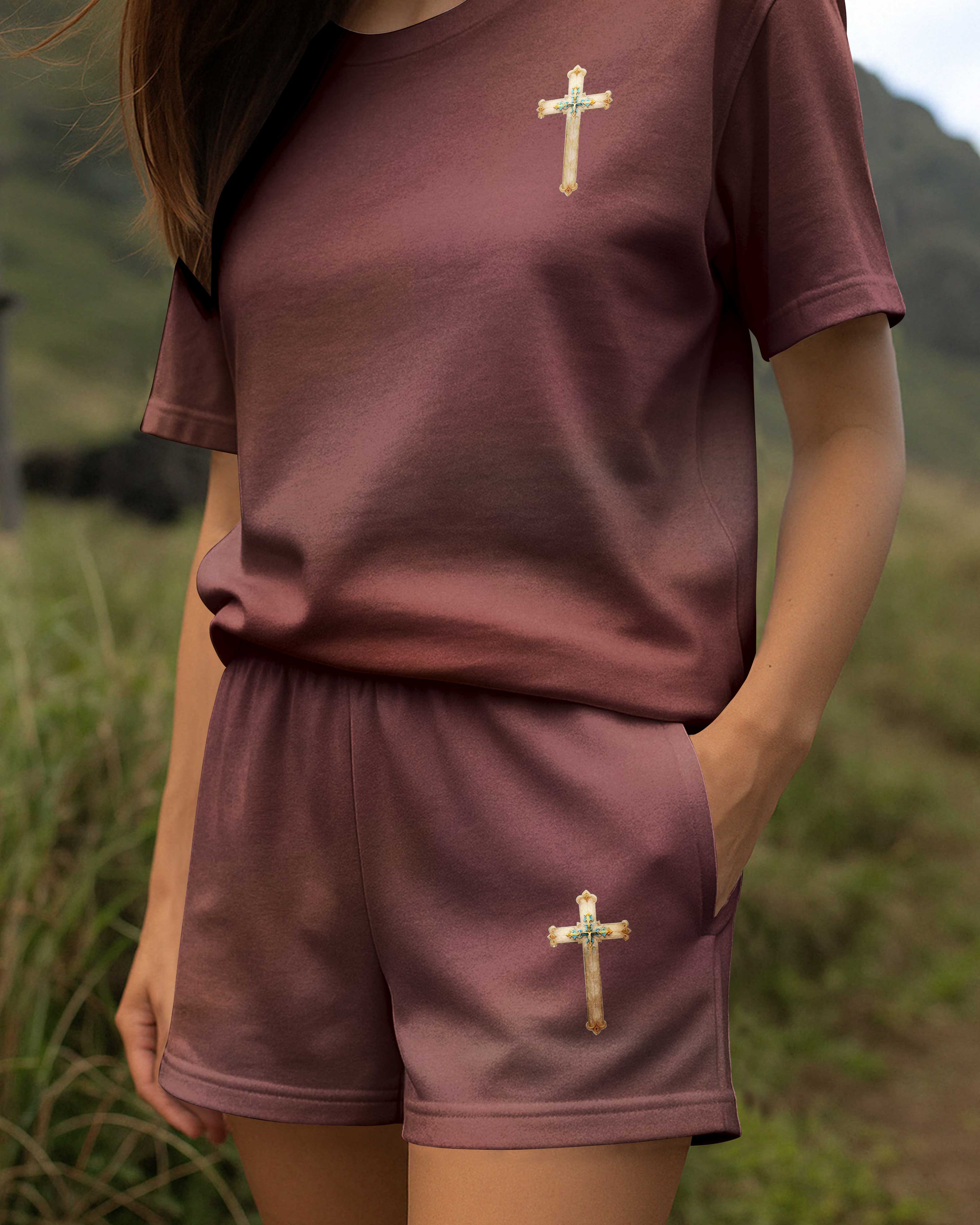 By His Stripes, I Am Healed Women Casual Shorts