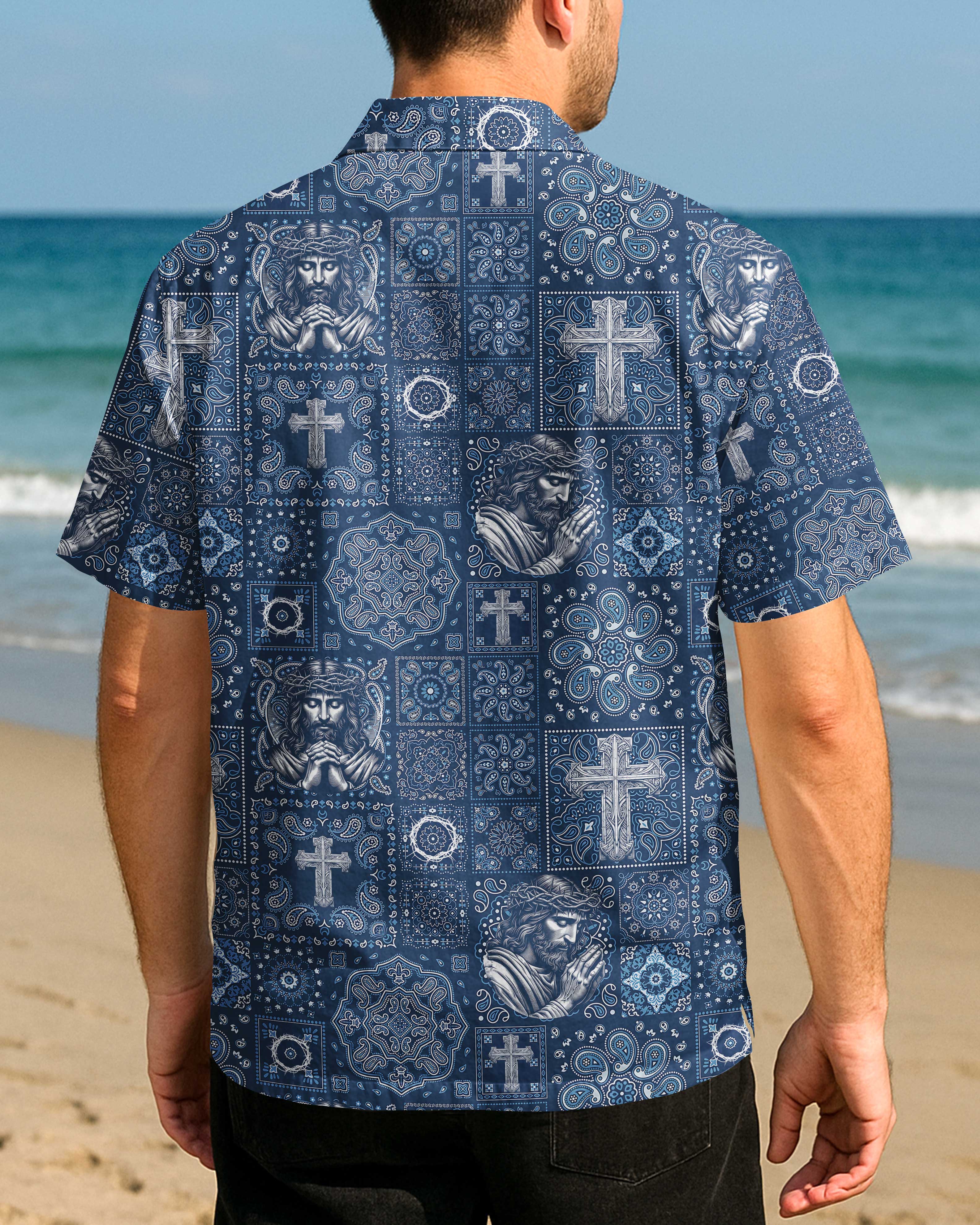 Sacred Cross Bandana Hawaiian Shirt