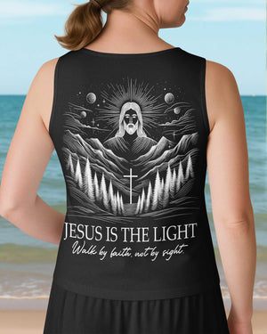 Jesus Is The Light V-neck Tank Top