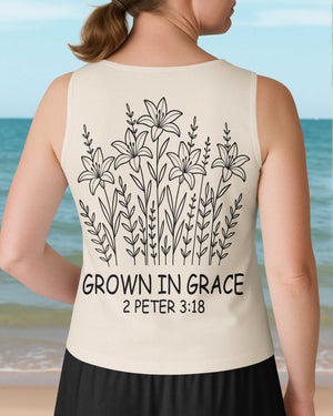 Grow In Grace V-neck Tank Top