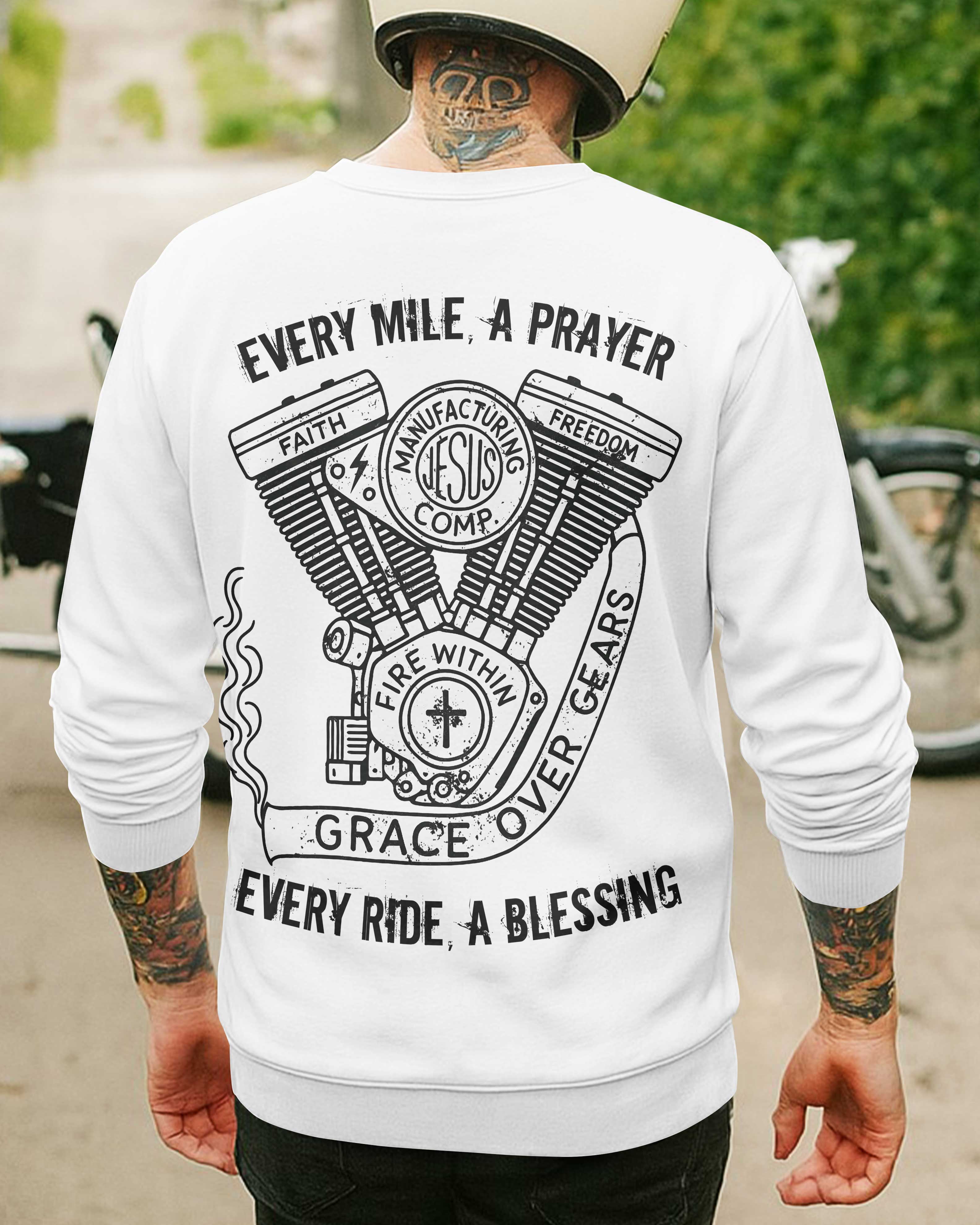 Every Mile A Prayer All Over Print Sweater