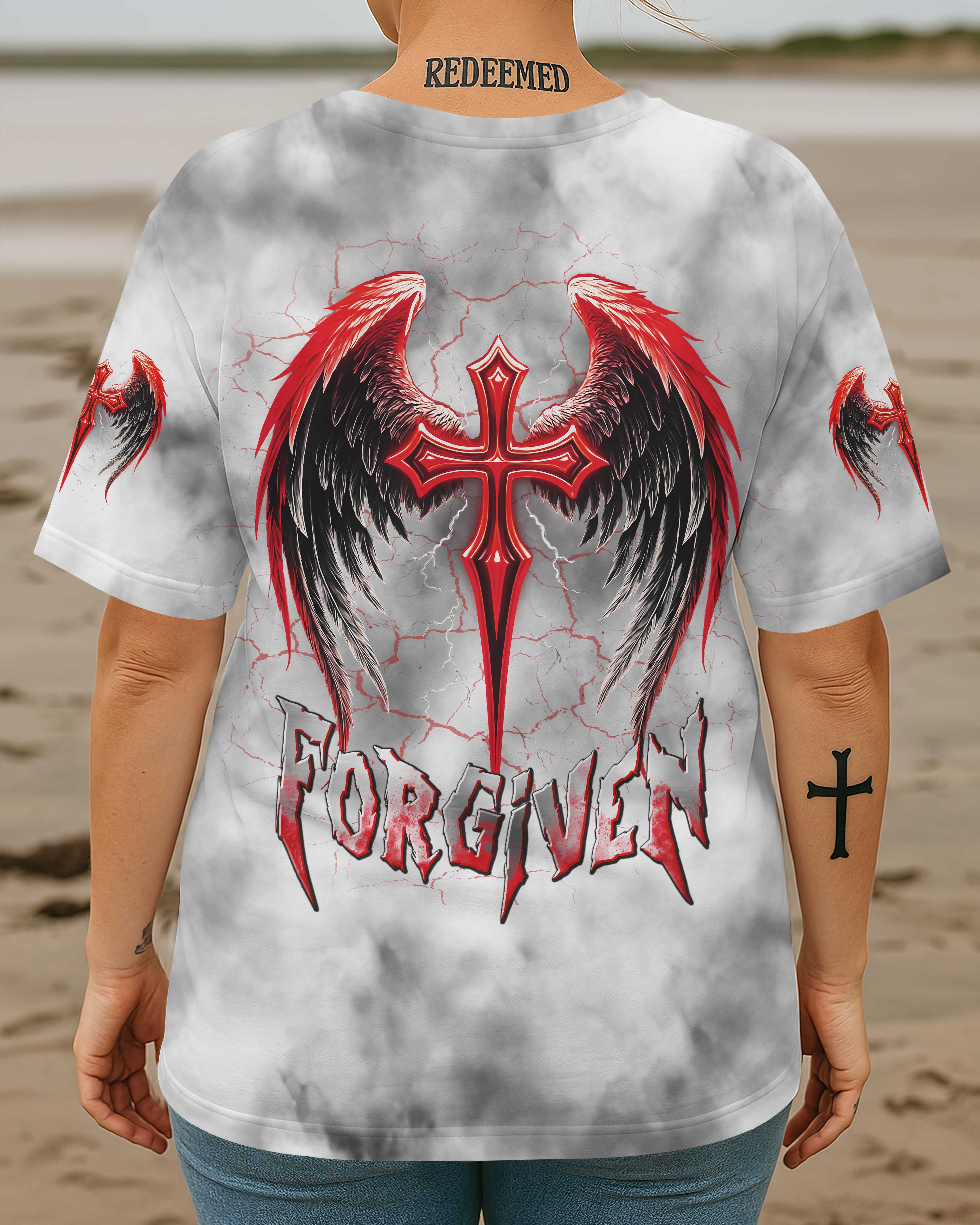 Forgiven All Over Print T-Shirt