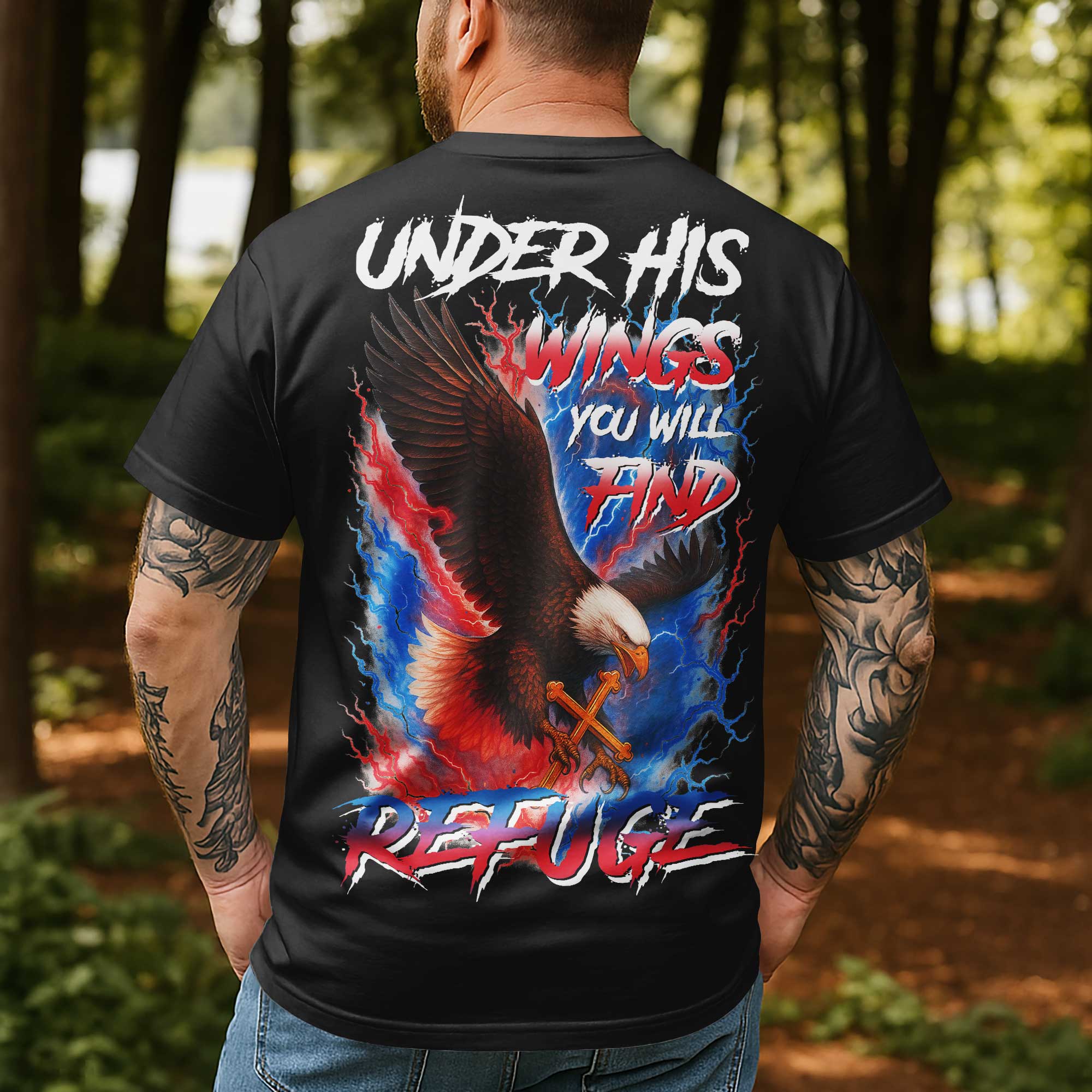 Under His Wings You Will Find Refuge T-Shirt