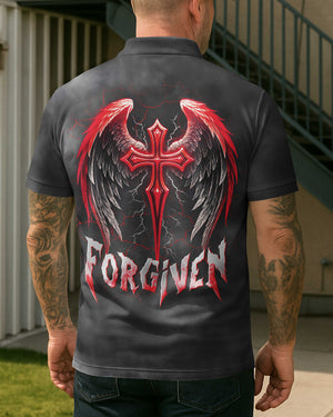 Forgiven All Over Print Polo Shirt