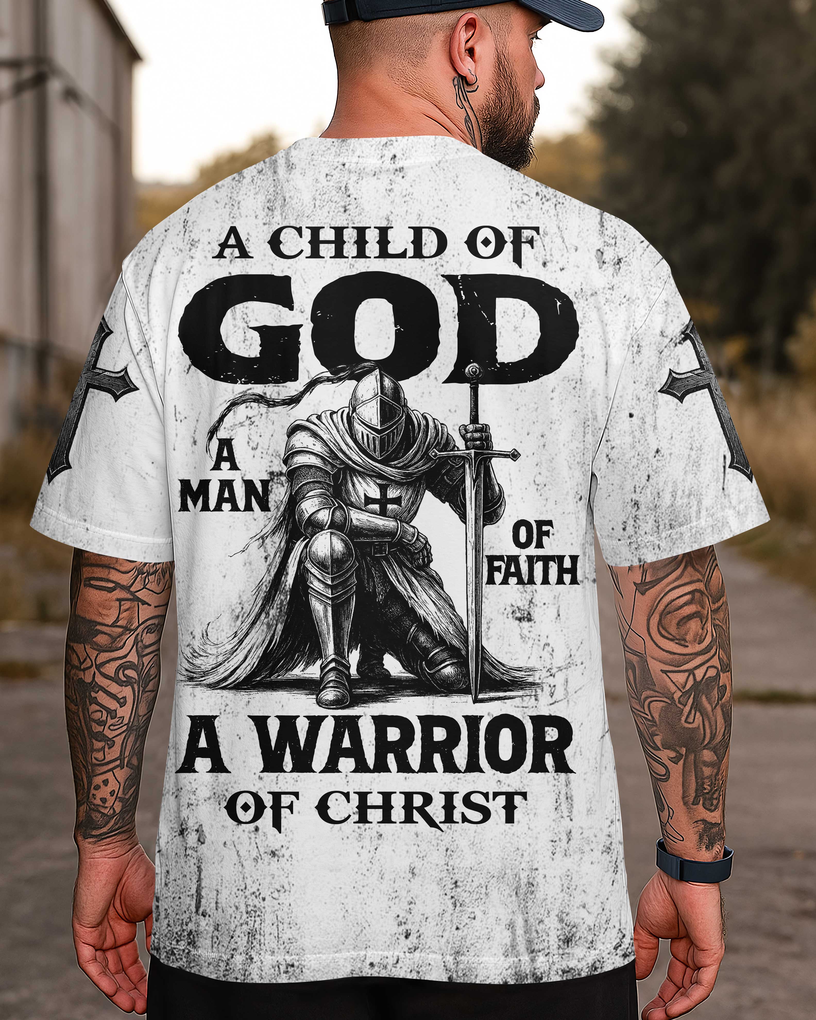 A Child Of God A Man Of Faith A Warrior Of Christ Shirt