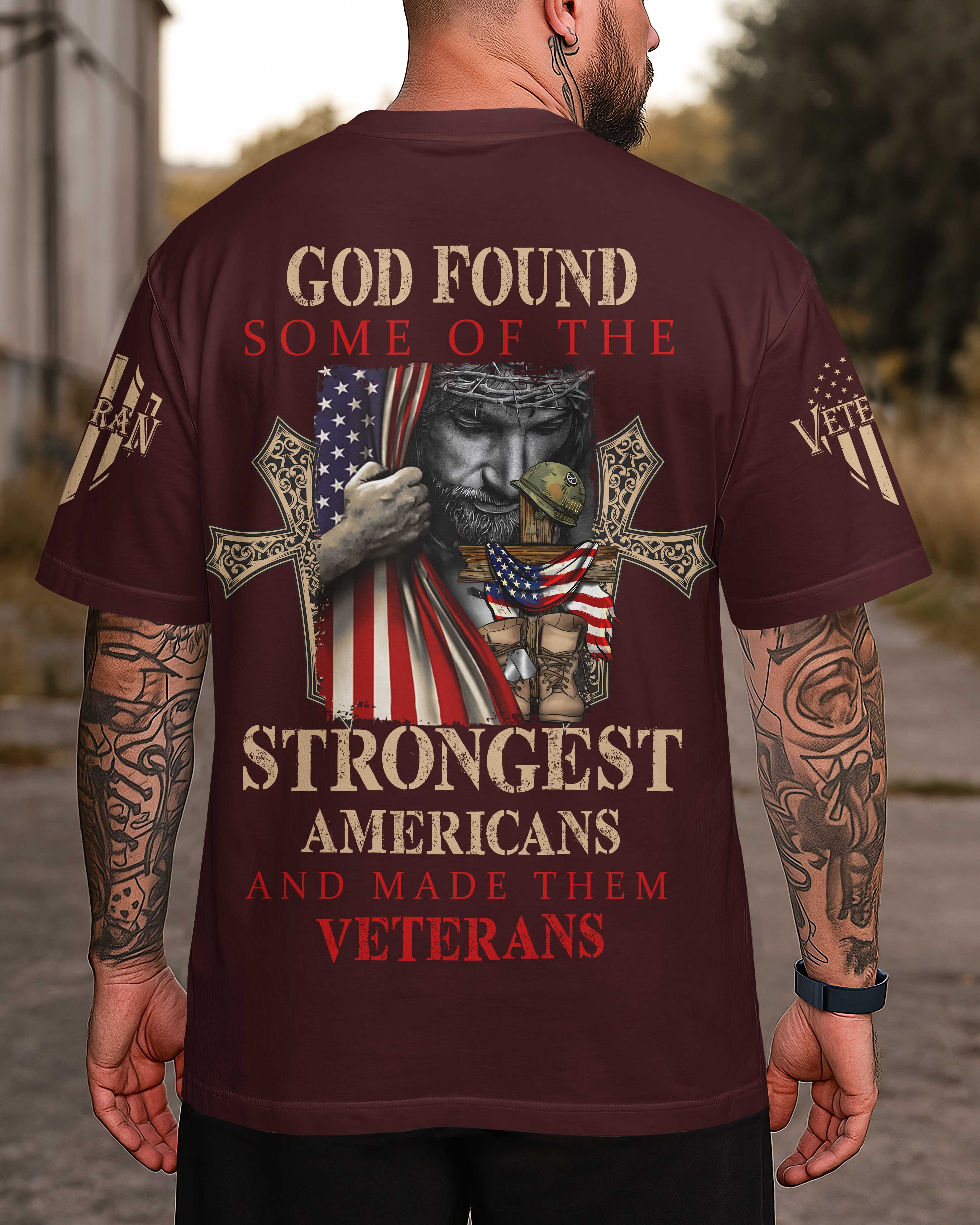 God Found Some Of The Strongest Americans T-Shirt