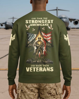 God Took The Strongest Americans All Over Print Sweater