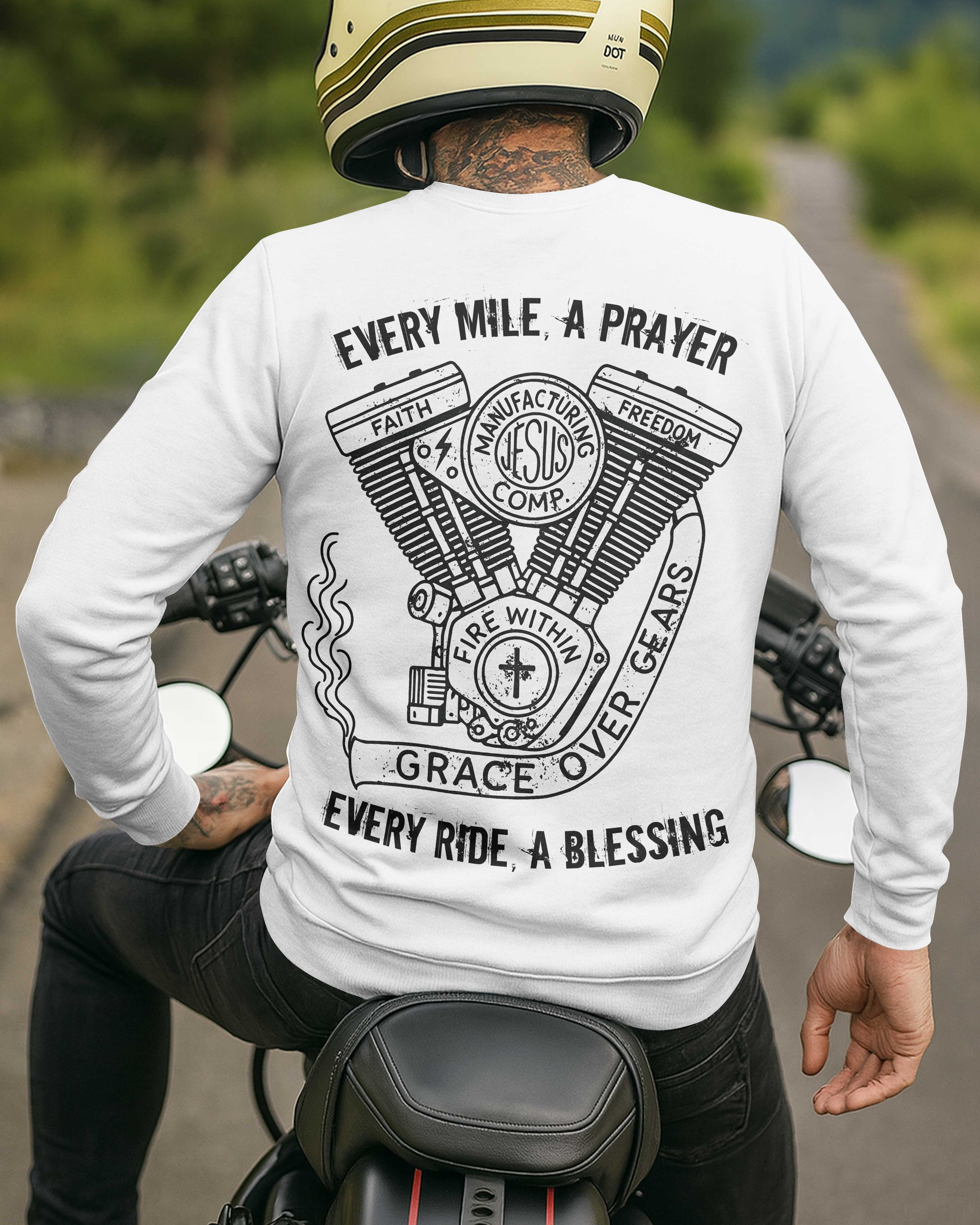 Every Mile A Prayer All Over Print Sweater
