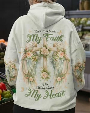 The Cross Holds My Faith His Wings Hold My Heart Shirt