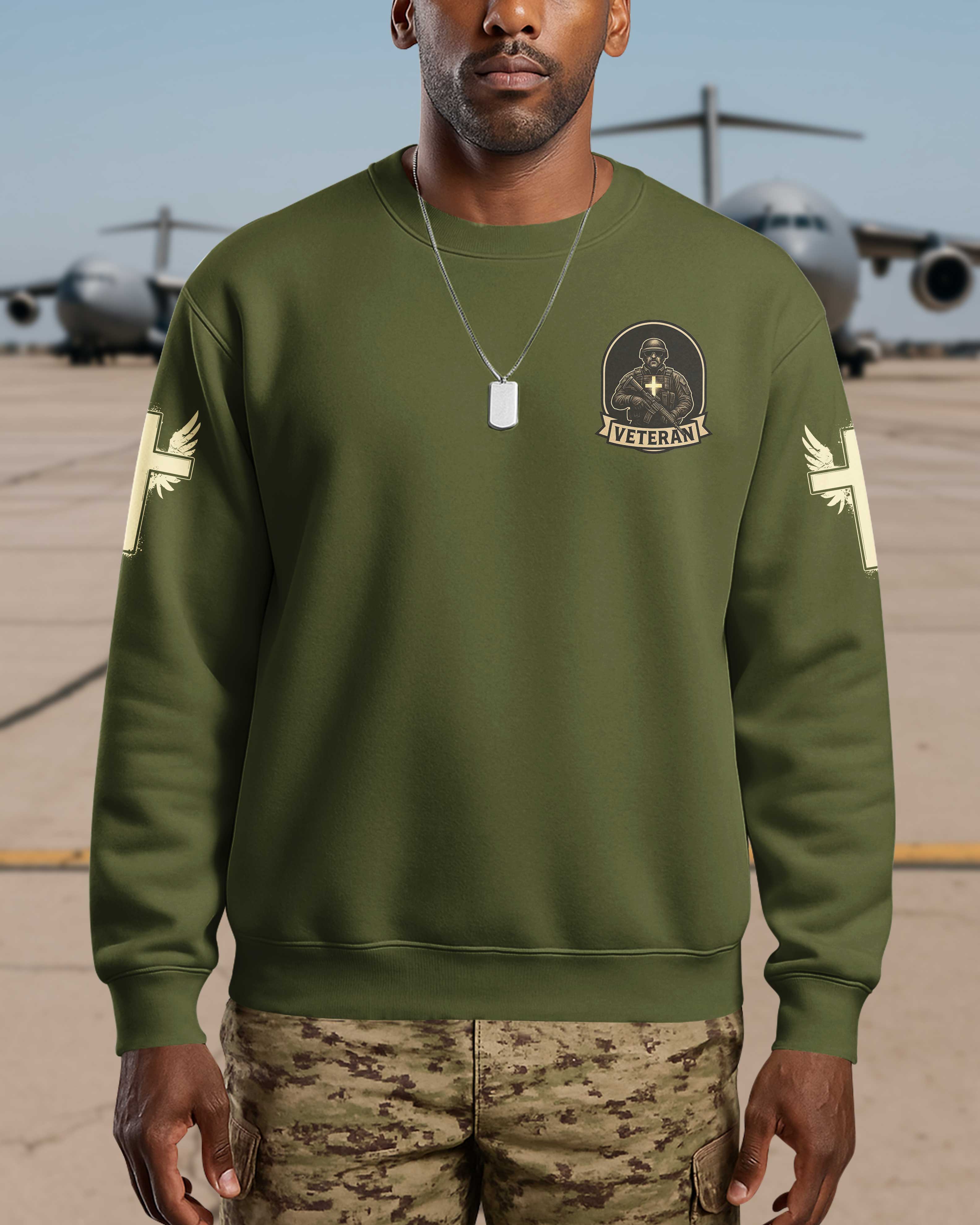 God Took The Strongest Americans All Over Print Sweater