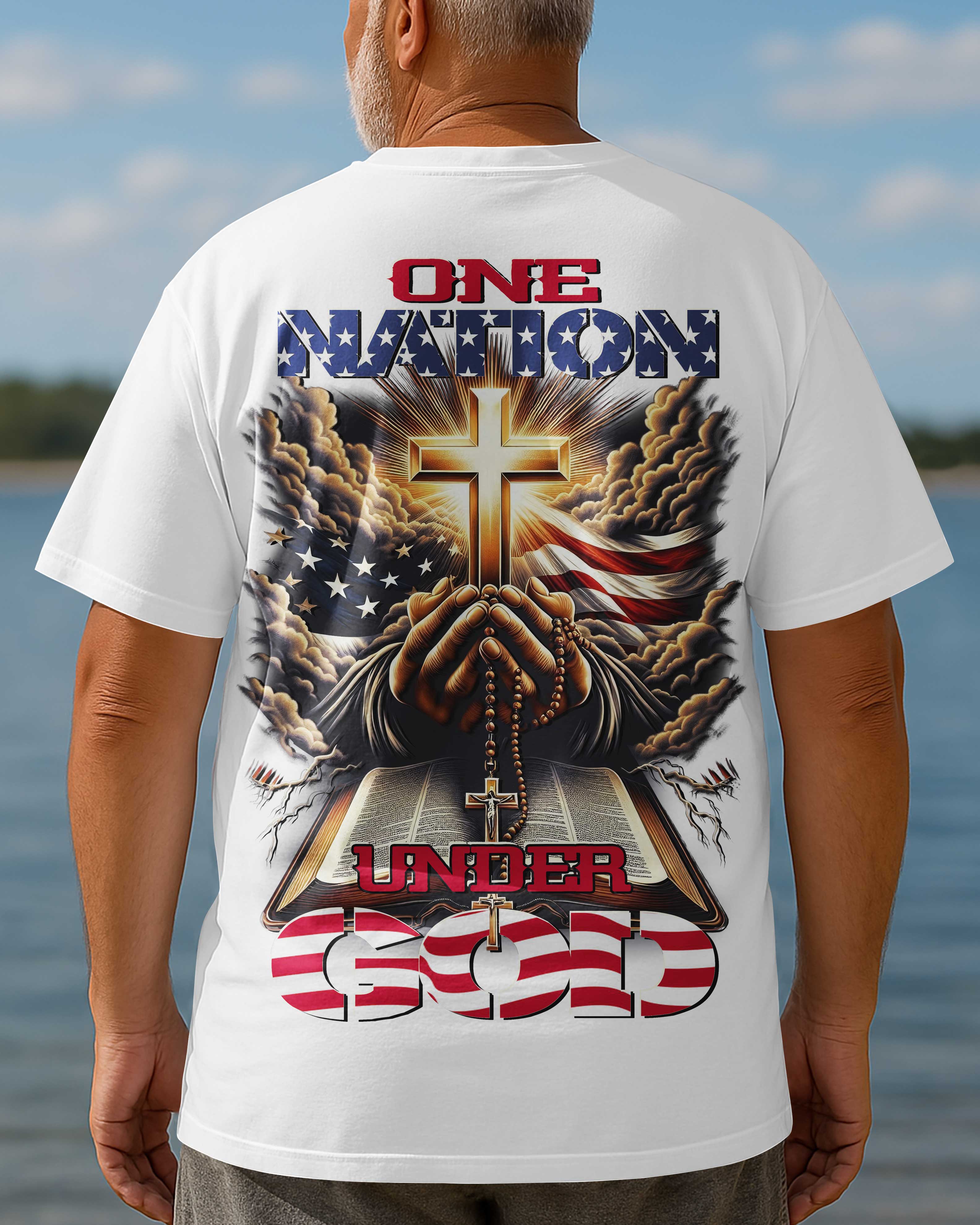 One Nation Under God All Over Print T-shirt1