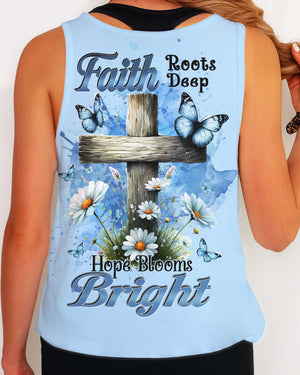 Faith Roots Deep Hope Blooms Bright Shirt