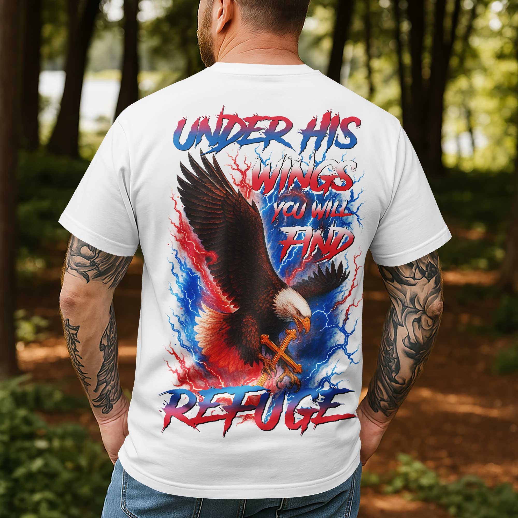 Under His Wings You Will Find Refuge T-Shirt