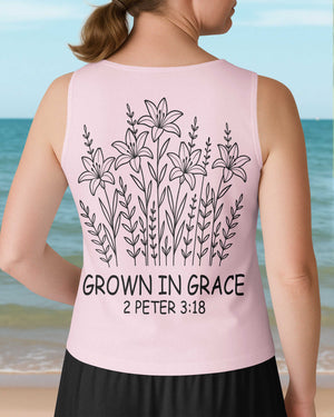 Grow In Grace V-neck Tank Top