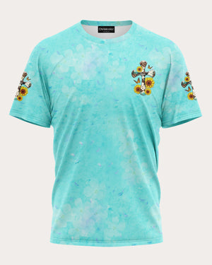 God Gifted Me Two Titles Mom And Grandma All Over Print T-Shirt