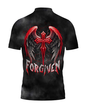 Forgiven All Over Print Polo Shirt