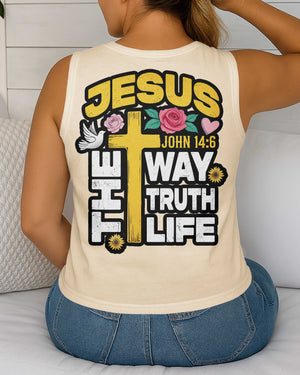 The Way The Truth The Life V-neck Tank Top