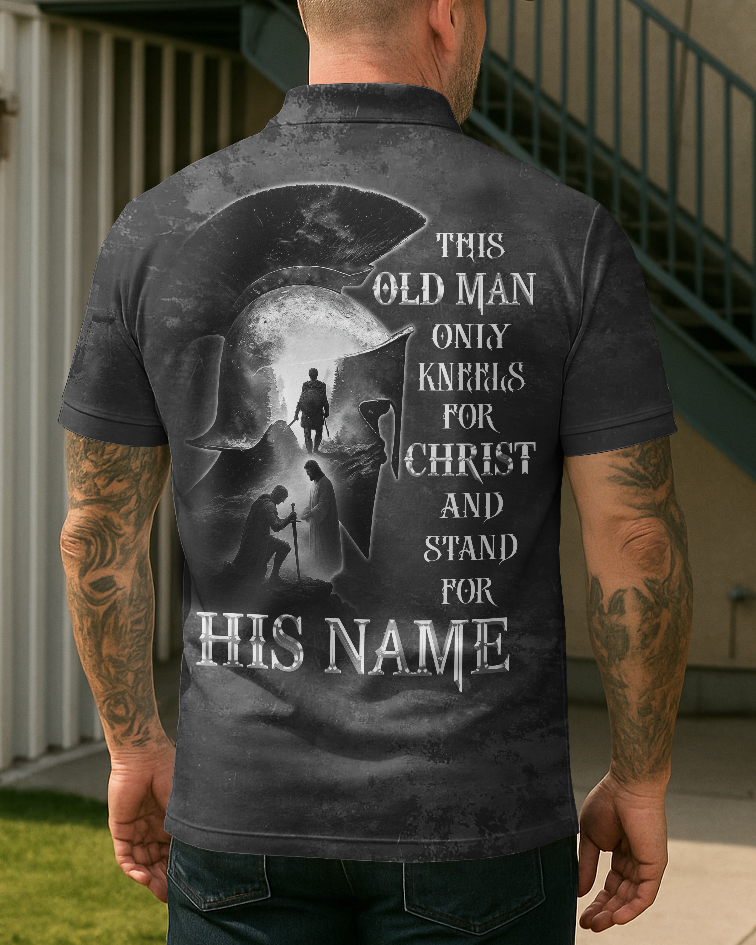Kneel for Christ and Stand For His Name Shirt