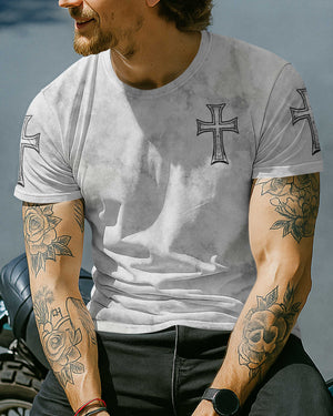 Two Wheels One Cross Eternal Freedom T-Shirt