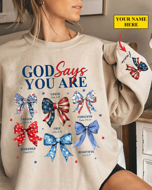 God Says You Are Sweater Gift For Her, Christian Sweater, Jesus God Gifts